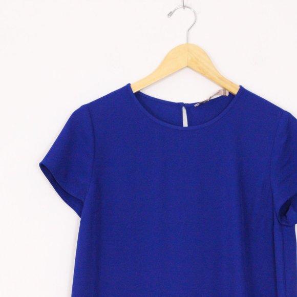 *Forever 21 Blue & Black Shift Dress - Picture 4 of 7